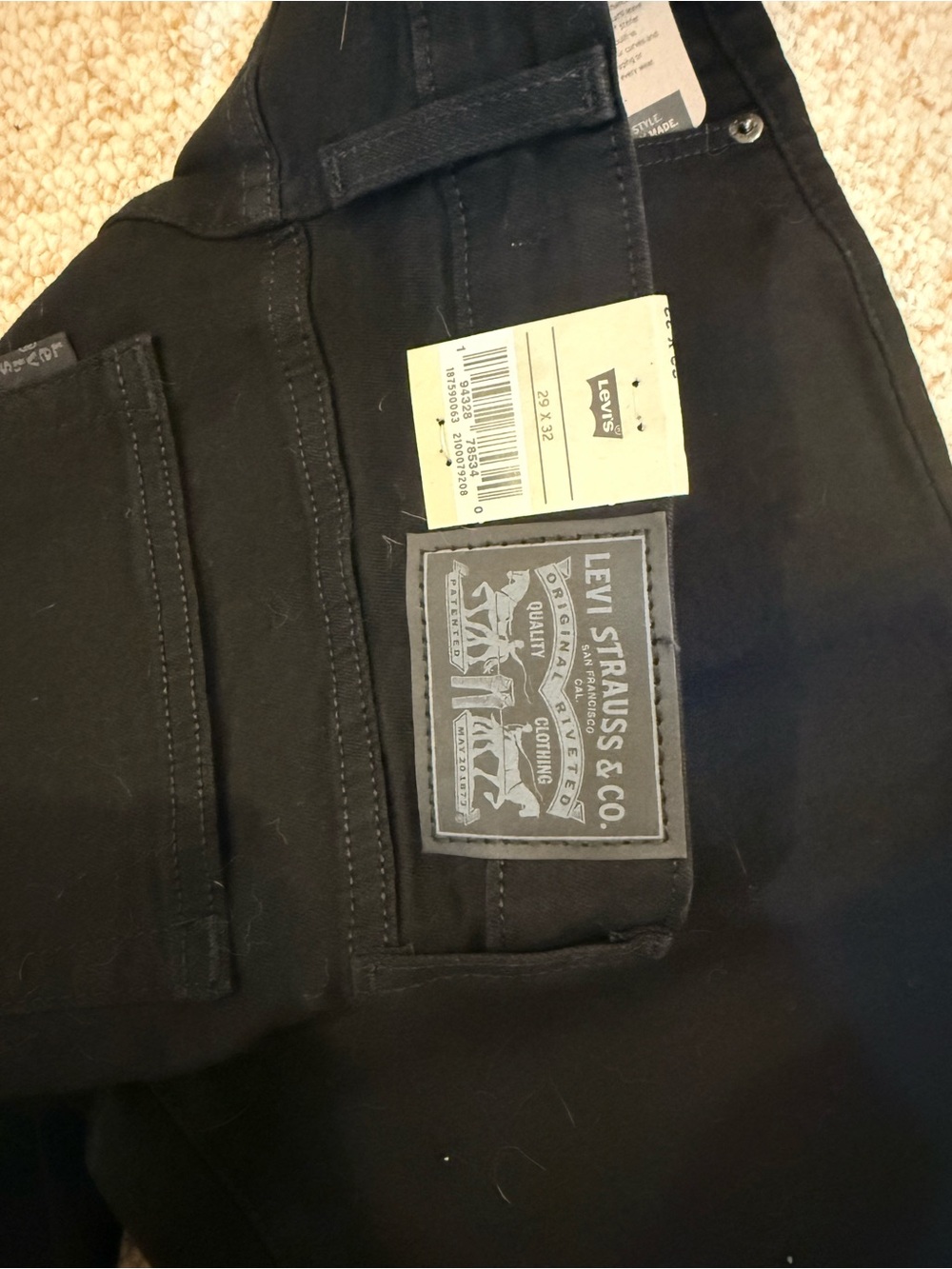 Levi's High-Rise Bootcut Jeans - Black - Picture 5 of 9